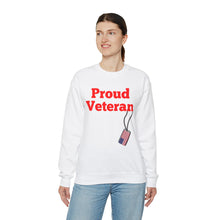 Load image into Gallery viewer, Proud Veteran Crewneck Sweatshirt