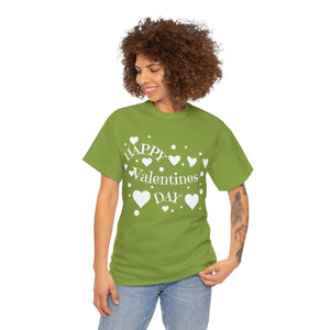 Happy Valentines Day Unisex Heavy Cotton Tee