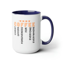 Load image into Gallery viewer, C O F F E E Two-Tone Coffee Mugs, 15oz