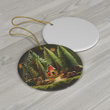 Load image into Gallery viewer, Christmas Ornament | Mushroom Christmas House Ceramic Ornament, 4 Shapes