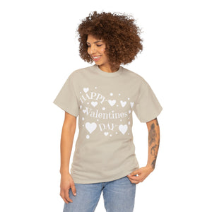 Happy Valentines Day Unisex Heavy Cotton Tee