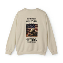 Load image into Gallery viewer, Proud Veteran Crewneck Sweatshirt