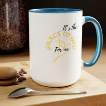 Load image into Gallery viewer, Grace of God Two-Tone Coffee Mugs, 15oz