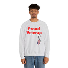 Load image into Gallery viewer, Proud Veteran Crewneck Sweatshirt