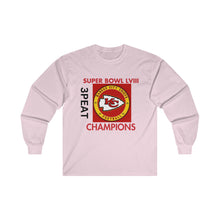 Load image into Gallery viewer, 3PEAT SUPER BOWL Unisex Ultra Cotton Long Sleeve Tee