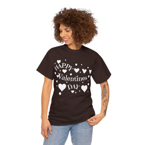 Happy Valentines Day Unisex Heavy Cotton Tee