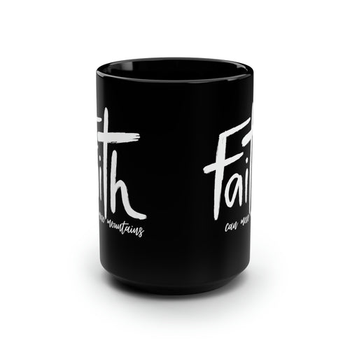 Faith Black Mug, 15oz