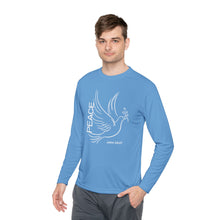 Load image into Gallery viewer, Peace Dove Long Sleeve Tee — John 14:27 Inspirational Christian Shirt