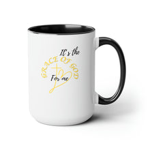 Load image into Gallery viewer, Grace of God Two-Tone Coffee Mugs, 15oz