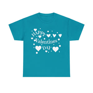 Happy Valentines Day Unisex Heavy Cotton Tee