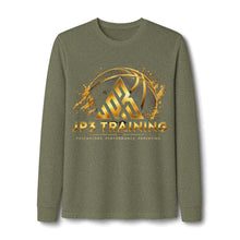 Load image into Gallery viewer, JP3 Training Long Sleeve Tee — Basketball Logo Performance Shirt