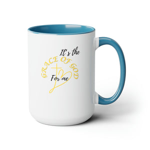 Grace of God Two-Tone Coffee Mugs, 15oz