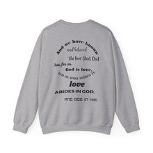 Load image into Gallery viewer, Abides in Love Unisex Heavy Blend™ Crewneck Sweatshirt