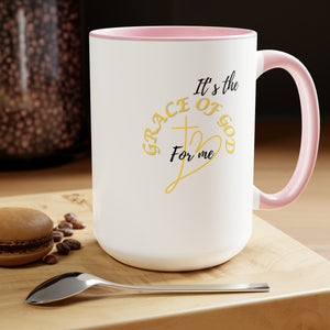 Grace of God Two-Tone Coffee Mugs, 15oz