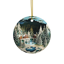 Load image into Gallery viewer, Christmas Ornaments - Snow and Trees Ceramic Ornaments (1pc, 3pcs, 5pcs, 10pcs)