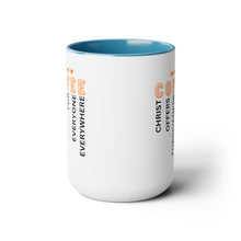 Load image into Gallery viewer, C O F F E E Two-Tone Coffee Mugs, 15oz