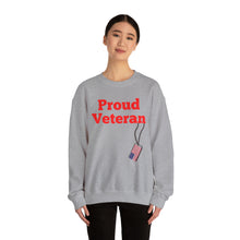 Load image into Gallery viewer, Proud Veteran Crewneck Sweatshirt