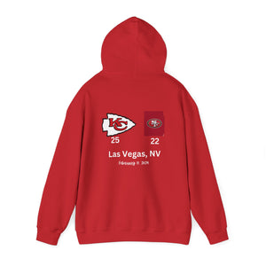 SUPER BOWL LVIII KC CHAMPS Unisex Heavy Blend™ Hooded Sweatshirt