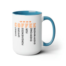 Load image into Gallery viewer, C O F F E E Two-Tone Coffee Mugs, 15oz