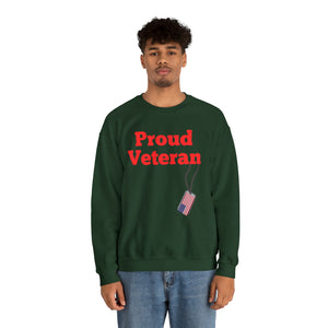 Proud Veteran Crewneck Sweatshirt