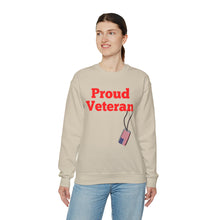 Load image into Gallery viewer, Proud Veteran Crewneck Sweatshirt