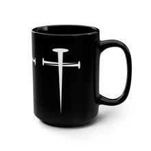 Load image into Gallery viewer, Nail Cross Black Mug, 15oz