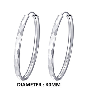 9.25 Sterling Silver Big Hoop Earrings