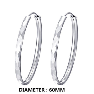 9.25 Sterling Silver Big Hoop Earrings