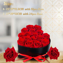 Load image into Gallery viewer, Rose Gift Box Artificial Eternal Rose Bouquet Forever Red Rose Valentine Day Gift Christmas Birthday Wedding