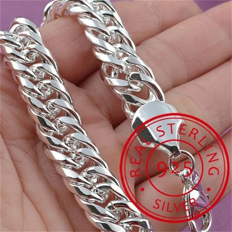 9.25 Sterling Silver Noble Bracelet For Women Men