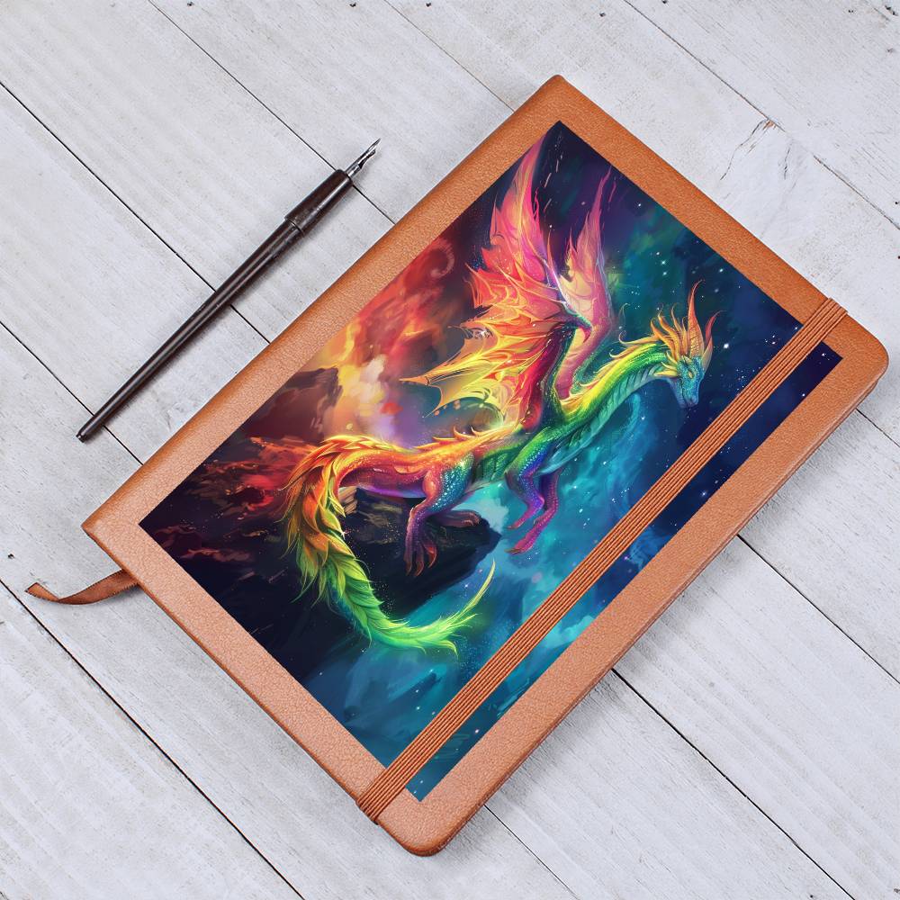 Magical Dragon Graphic Leather Journal