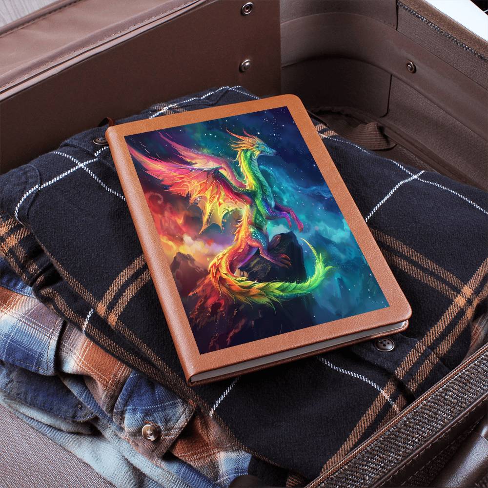 Magical Dragon Graphic Leather Journal