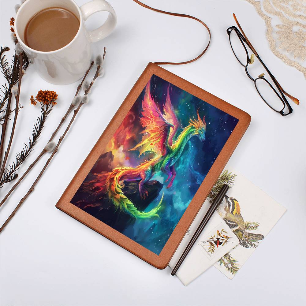 Magical Dragon Graphic Leather Journal