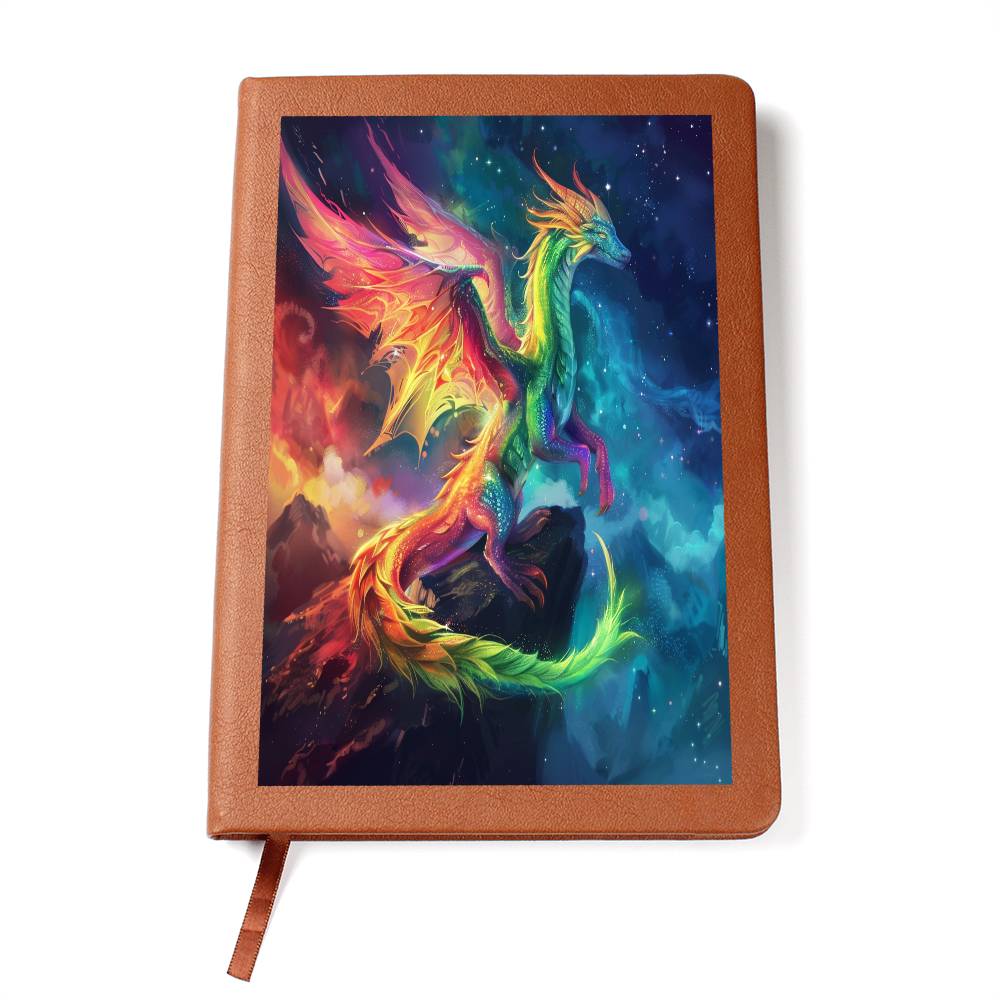 Magical Dragon Graphic Leather Journal