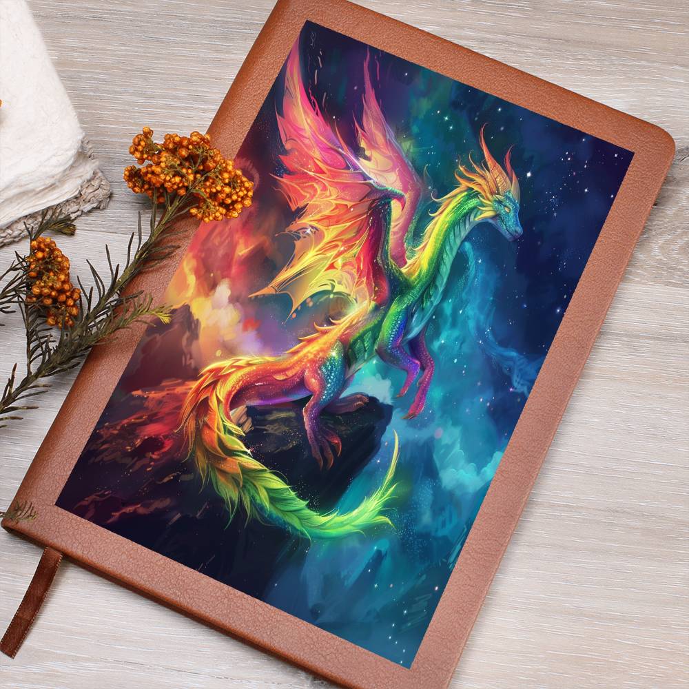 Magical Dragon Graphic Leather Journal