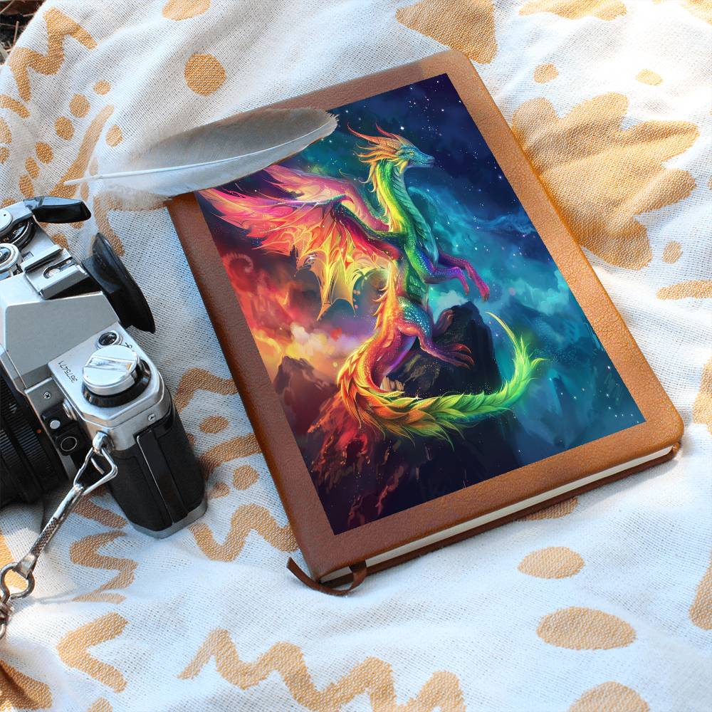 Magical Dragon Graphic Leather Journal