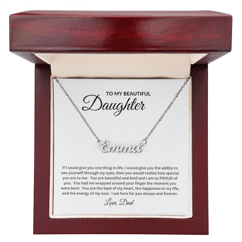 To My Daughter Signature Necklace