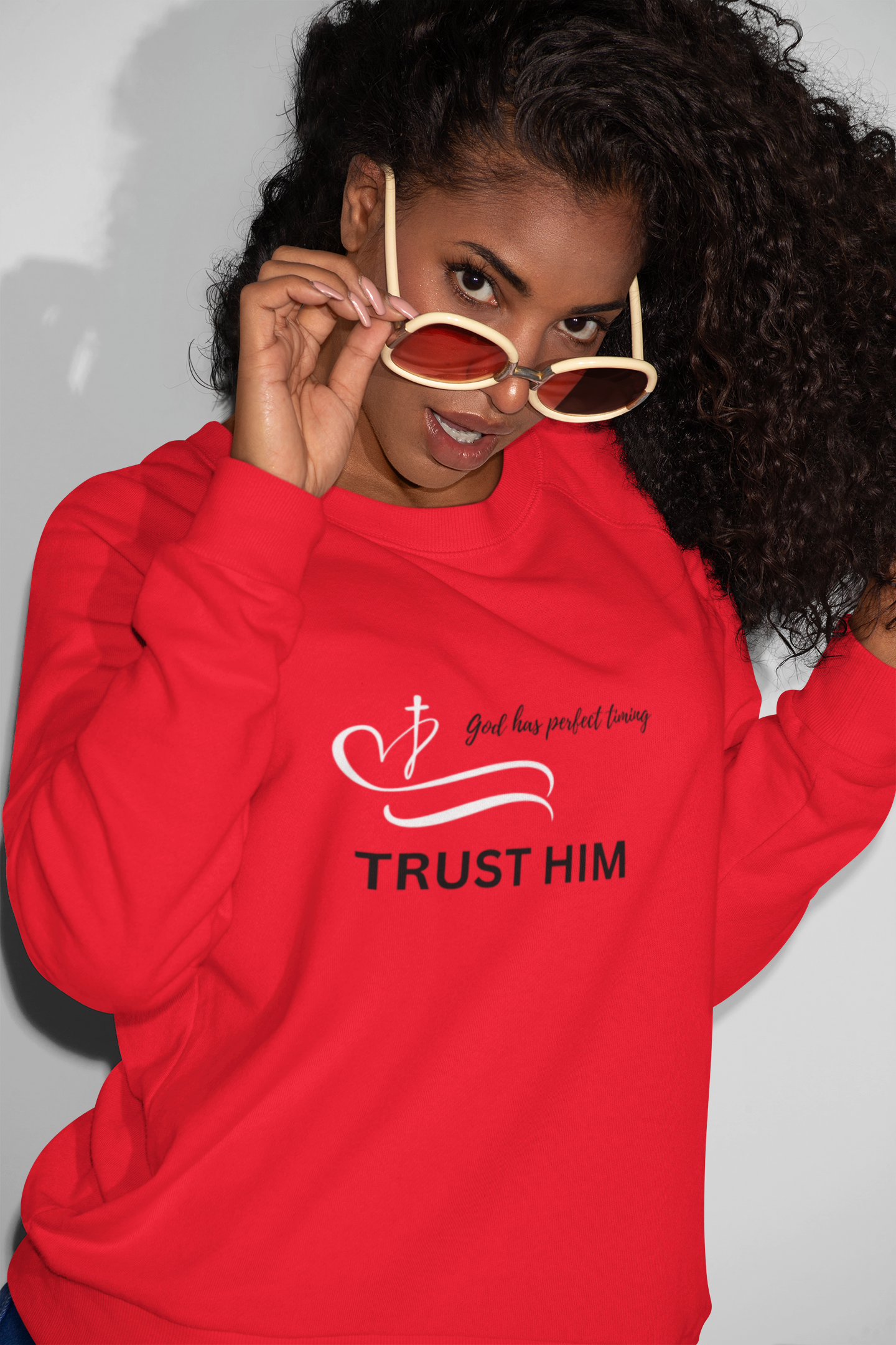 Trust Him Crewneck Sweatshirt